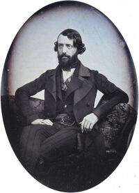 1848 daguerréotype d'Eugène Viollet-le-Duc, 1814-1879, auteur anonyme. Musée des Monuments Français. Paris 1848 daguerréotype d'Eugène Viollet-le-Duc, 1814-1879, auteur anonyme. Musée des Monuments Français. Paris