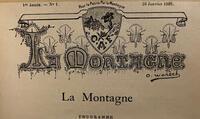 1905 - En-tête de La Montagne N°1 © Archives Club Alpin Français 1905 - En-tête de La Montagne N°1 © Archives Club Alpin Français